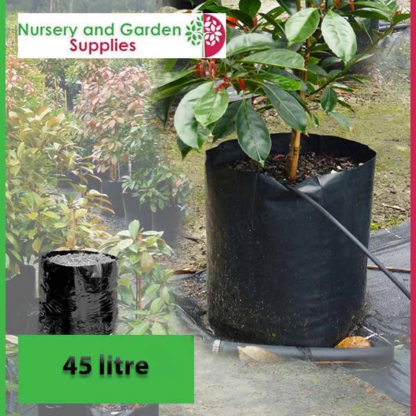 45 litre Poly Planter Bags at Nursery and Garden Supplies - for more info go to nurseryandgardensupplies.com.au