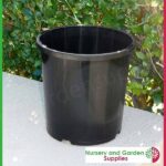 165mm Plant Pot Black - for more info go to nurseryandgardensupplies.com.au