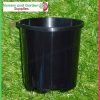100mm Plastic Pot Slimline Black - for more info go to nurseryandgardensupplies.com.au