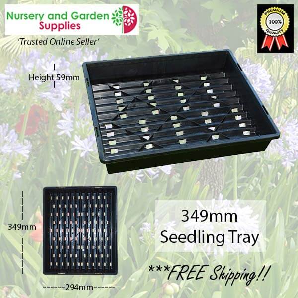 349mm Seedling Tray - for more info go to nurseryandgardensupplies.com.au