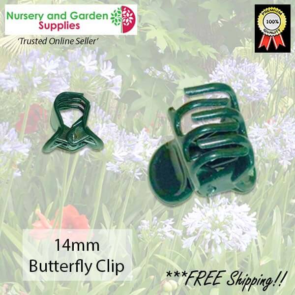 14mm Butterfly Clip - for more info go to nurseryandgardensupplies.com.au