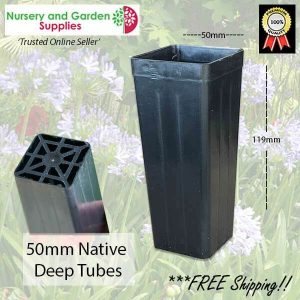 50mm Native Deep Square Tube - for more info go to nurseryandgardensupplies.com.au