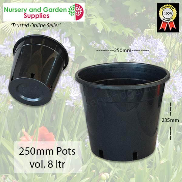 250mm Plant Pot - for more info go to nurseryandgardensupplies.com.au