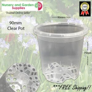 TRUEDAYS Plastic Flower Seedlings Nursery Pot/pots 6 Inch 50pack 